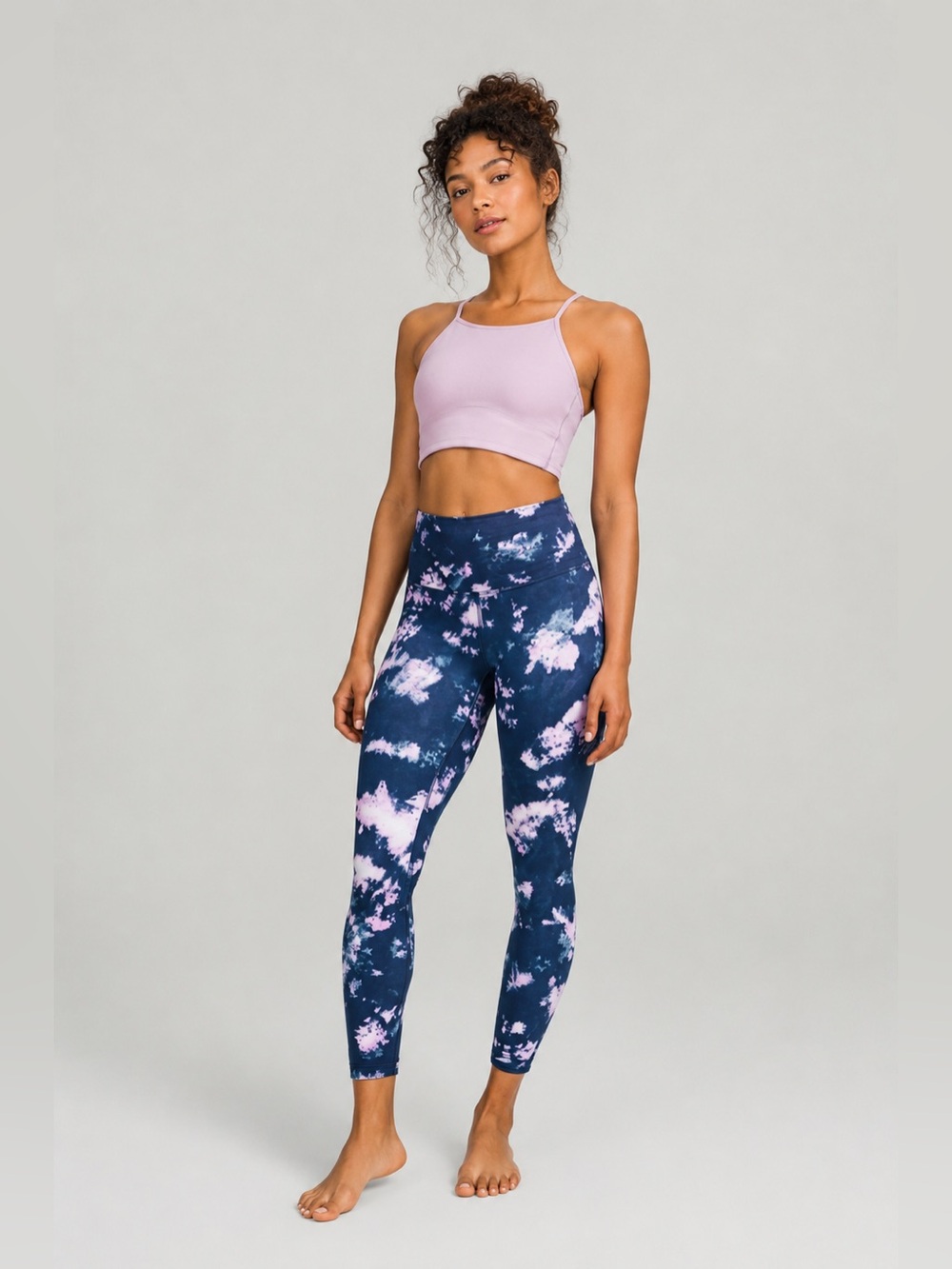 Lululemon Align HR 25” Leggings Size 2 💙 Blue Tie Dye Activewear